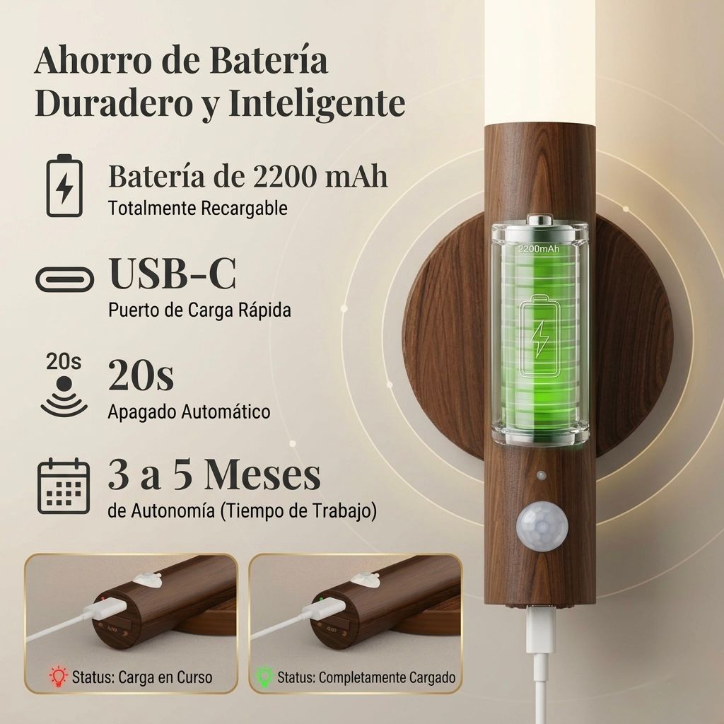 Foco Imantado LED con Sensor de Movimiento